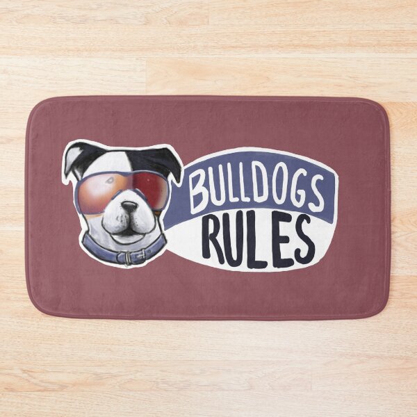 Item preview, Bulldog Rules - Stratfordshire Bulldog Head Sticker designed and sold by CreateForDogs.