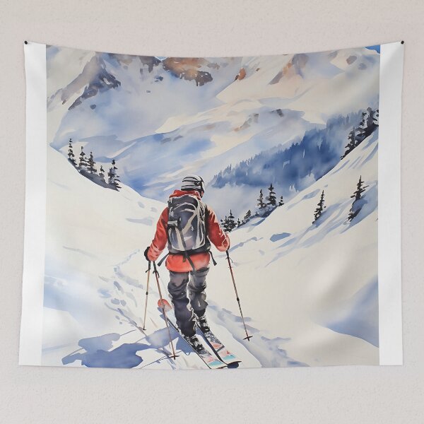 Item preview, skiing in the mountains 1 designed and sold by redmoon64.