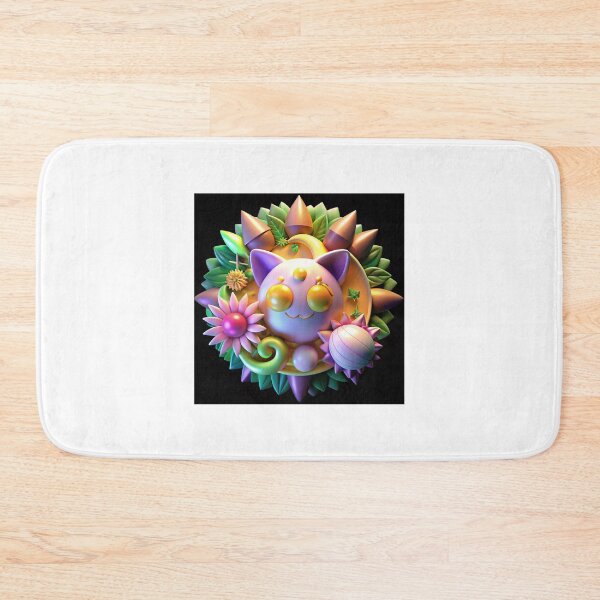 Item preview, Whimsical Cosmic Cat with Flowers and Leaves designed and sold by supakor.