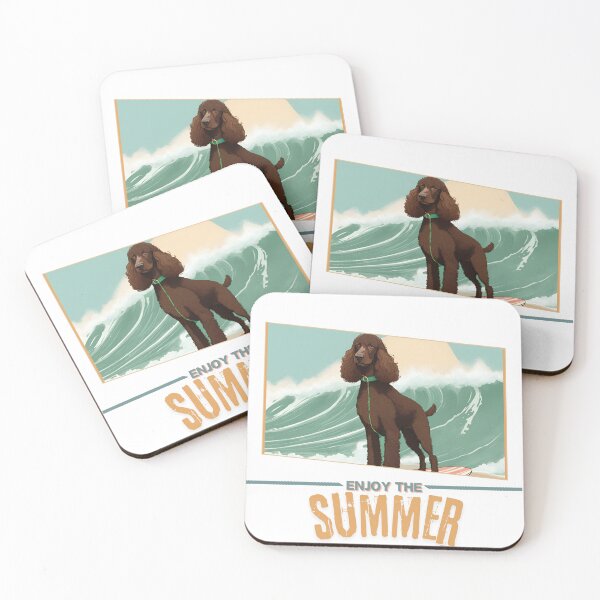 Item preview, Irish Water Spaniel Dog summer Holidays dog Enjoy the Summer  designed and sold by GoodyPaws.