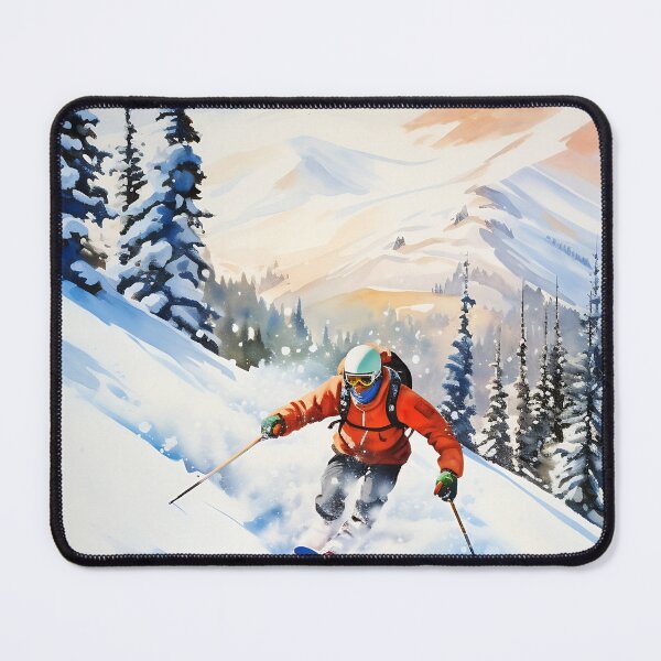 Item preview, skiing in the mountains 2 designed and sold by redmoon64.