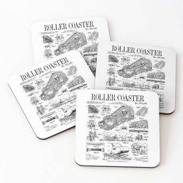 Item preview, Roller Coaster Amusement Park Ride Carnival Vintage Patent designed and sold by GrandeDuc.