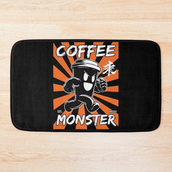 Item preview, Funny Running Coffee Mug - Funny Comic Japan Style - Coffee Monster designed and sold by RetroMaritalArt.