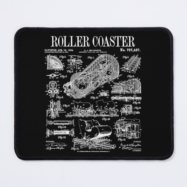 Item preview, Roller Coaster Amusement Park Ride Carnival Vintage Patent designed and sold by GrandeDuc.