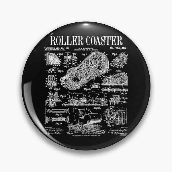 Item preview, Roller Coaster Amusement Park Ride Carnival Vintage Patent designed and sold by GrandeDuc.