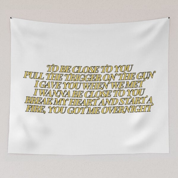 Item preview, close to you lyrics yellow - Gracie Abrams designed and sold by stainedauroras.