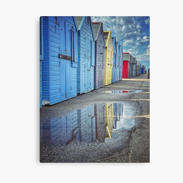 Item preview, Mundesley, Norfolk -  Colourful Beach Huts photo print. designed and sold by MyriadLifePhoto.