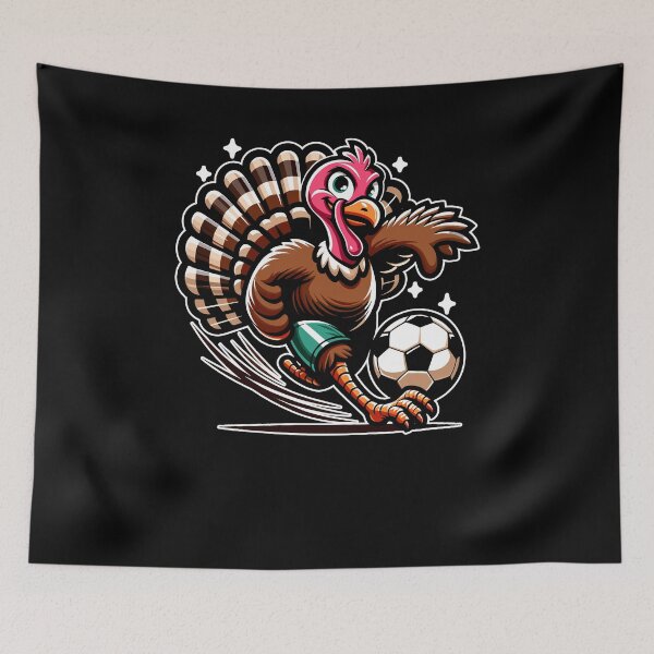Item preview, Turkey Playing Soccer Turkey Lovers Month Thanksgiving designed and sold by Dressed For  Duty.