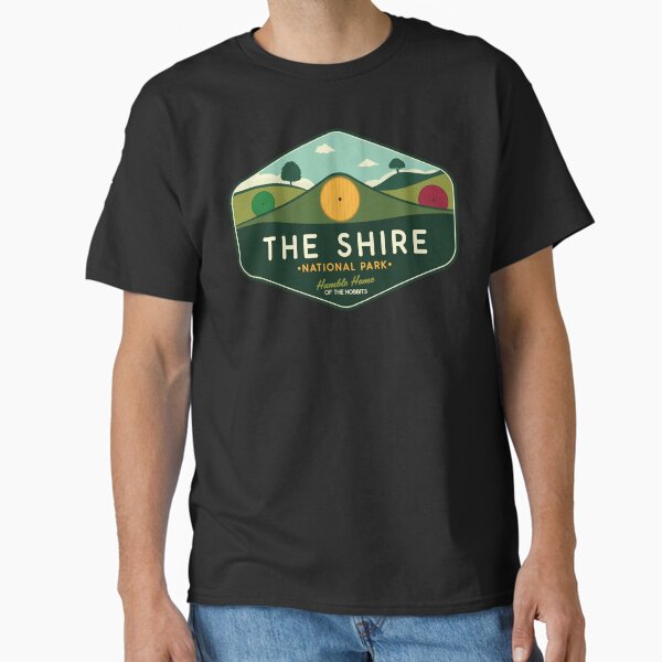 Vista previa del artículo con la obra «El Parque Nacional Shire: ¡humilde hogar de los hobbits!», diseñado y vendido por magrodanny.