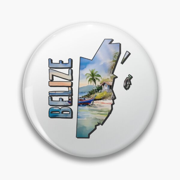 Item preview, Belize Watercolor Map designed and sold by Motivburg.