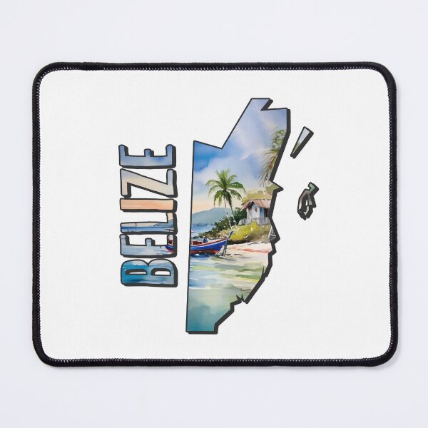 Item preview, Belize Watercolor Map designed and sold by Motivburg.