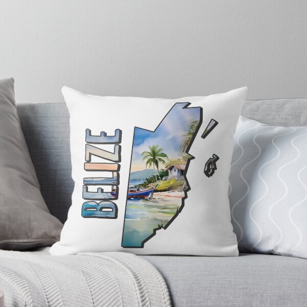 Item preview, Belize Watercolor Map designed and sold by Motivburg.