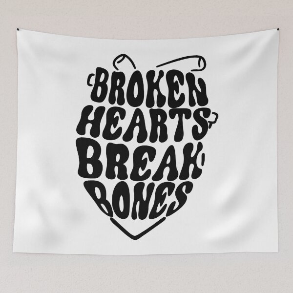 Item preview, Broken hearts break bones designed and sold by SilverBloom.
