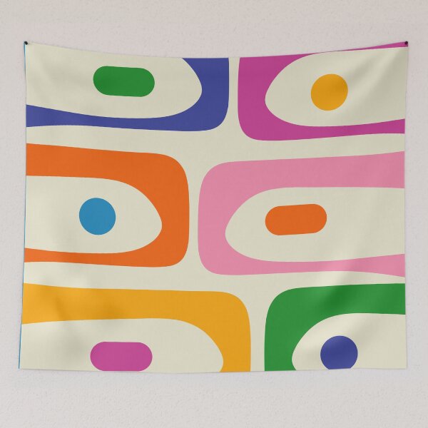 Item preview, Colorful Mid Century Modern Piquet Abstract Pattern designed and sold by kierkegaard.