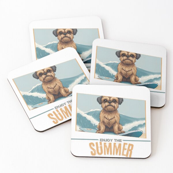 Item preview, Griffon Bruxellois summer Holidays dog Enjoy the Summer  designed and sold by GoodyPaws.