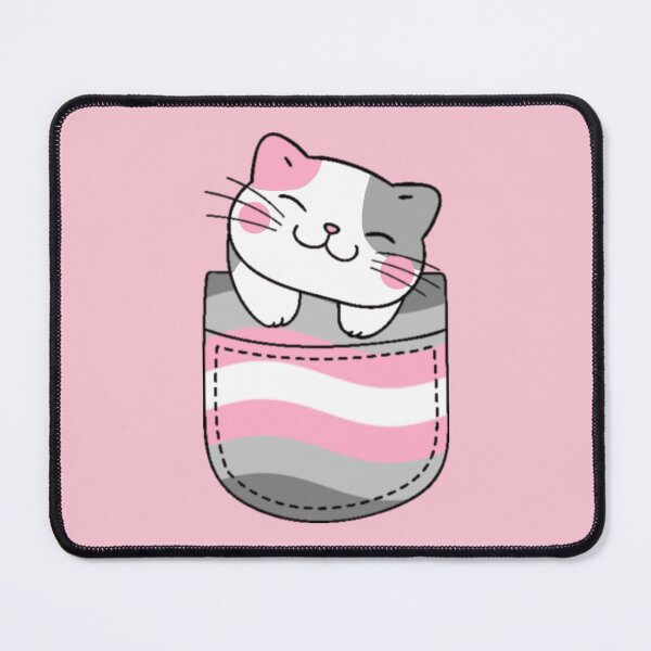 Item preview, Demigirl Pride Cat in Faux Pocket designed and sold by everything4eva.