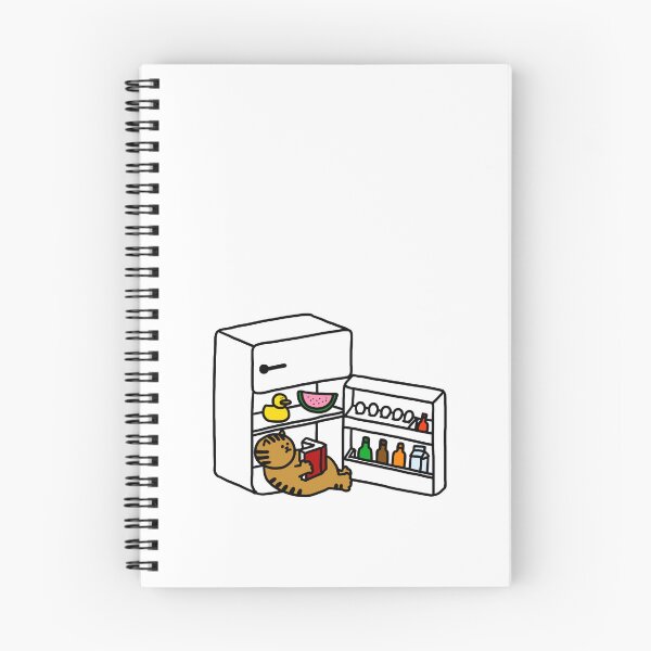 Item preview, a Cat and a Duck reading a book in the refigerator designed and sold by superbaechoo.