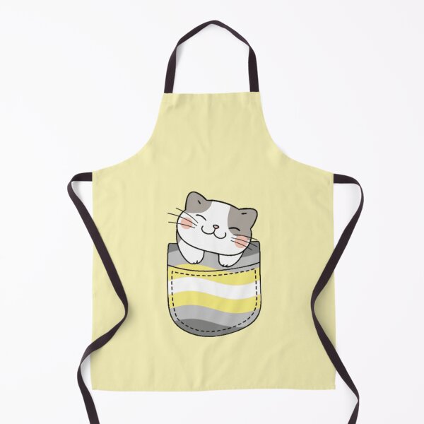 Item preview, Demigender Pride Cat in Faux Pocket designed and sold by everything4eva.