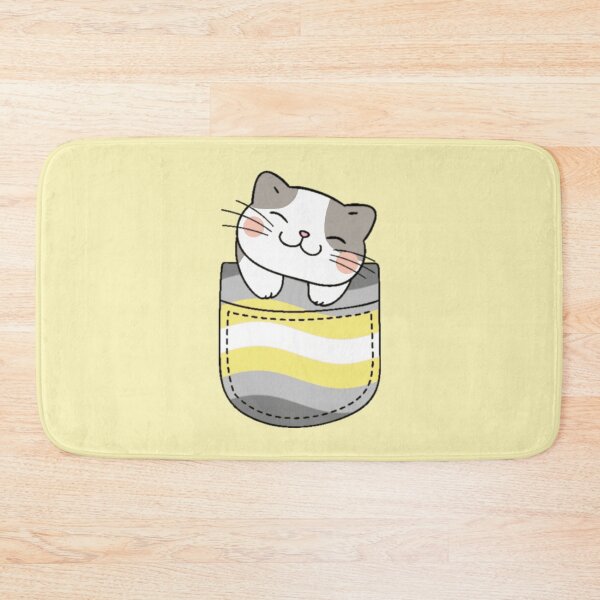 Item preview, Demigender Pride Cat in Faux Pocket designed and sold by everything4eva.