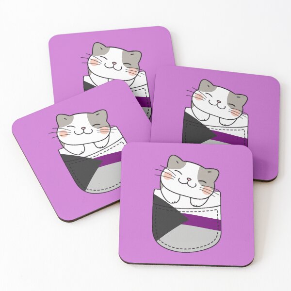 Item preview, Gato del orgullo demisexual en bolsillo falso designed and sold by everything4eva.