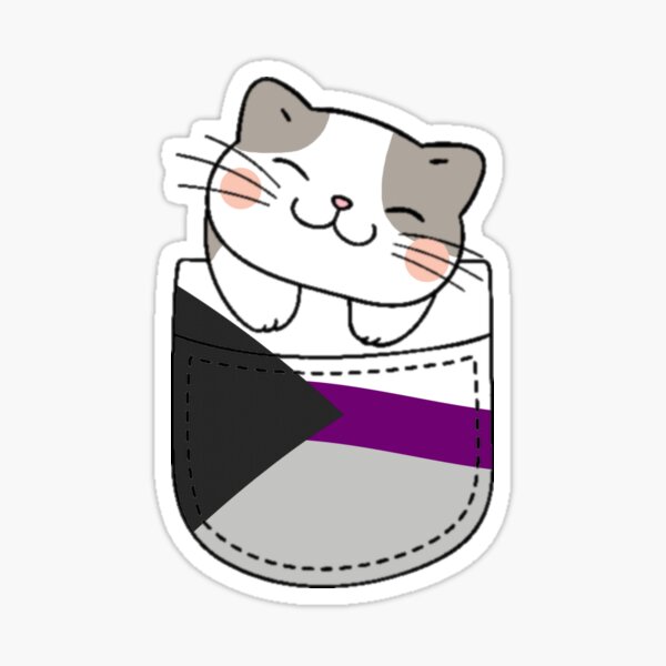 Artikel-Vorschau von Demisexuelle Pride-Katze in Kunsttasche, designt und verkauft von everything4eva.
