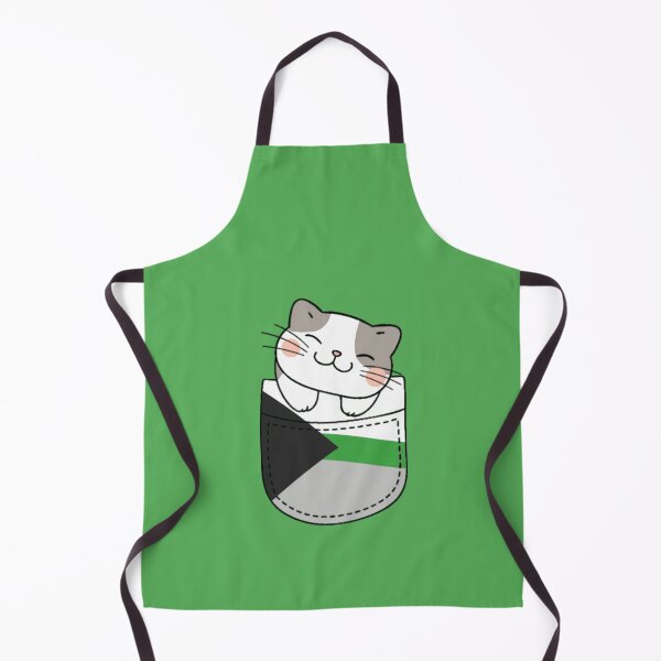 Item preview, Demiromantic Pride Cat in Faux Pocket designed and sold by everything4eva.