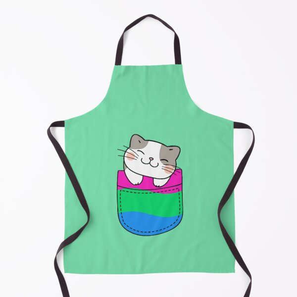 Item preview, Polysexual Pride Cat in Faux Pocket designed and sold by everything4eva.