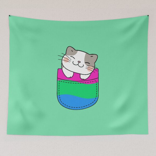 Item preview, Gato del orgullo polisexual en bolsillo falso designed and sold by everything4eva.