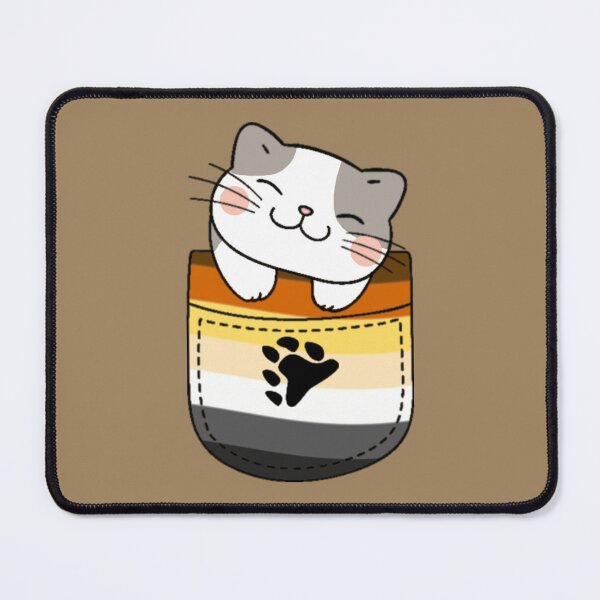 Item preview, Bear Pride Cat in Faux Pocket designed and sold by everything4eva.