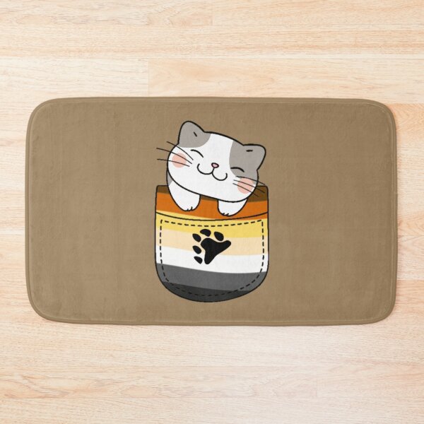 Item preview, Bear Pride Cat in Faux Pocket designed and sold by everything4eva.