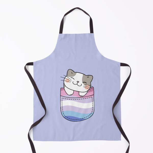 Item preview, Bigender Pride Cat in Faux Pocket designed and sold by everything4eva.