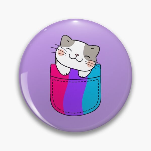 Item preview, Androgyne Pride Cat in Faux Pocket designed and sold by everything4eva.