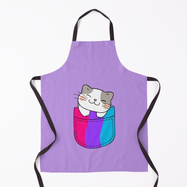 Item preview, Androgyne Pride Cat in Faux Pocket designed and sold by everything4eva.