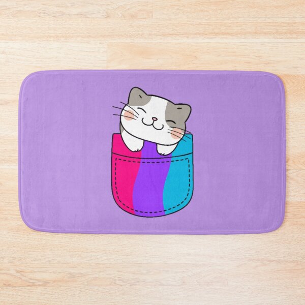 Item preview, Androgyne Pride Cat in Faux Pocket designed and sold by everything4eva.