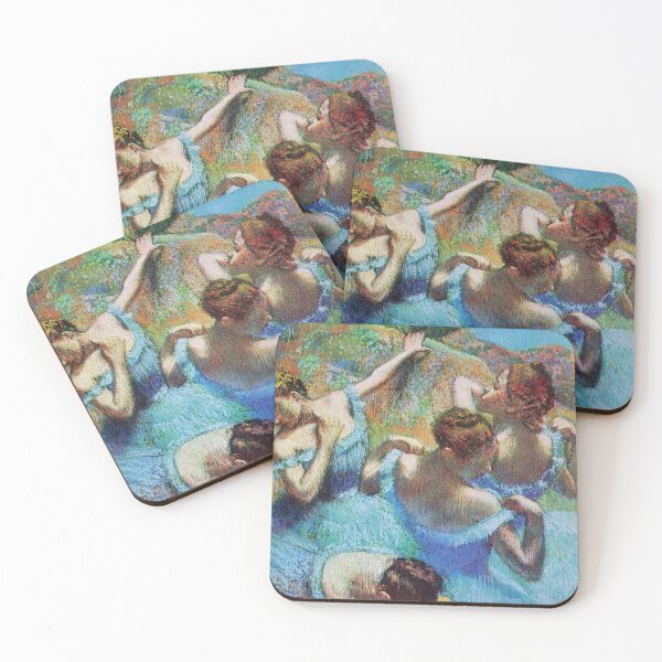 Item preview, Ballet Dancers Blue Ballerinas Edgar Degas painting designed and sold by ArtUnova.