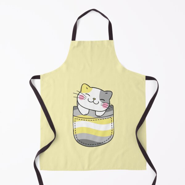 Item preview, Demigender Pride Cat in Faux Pocket designed and sold by everything4eva.