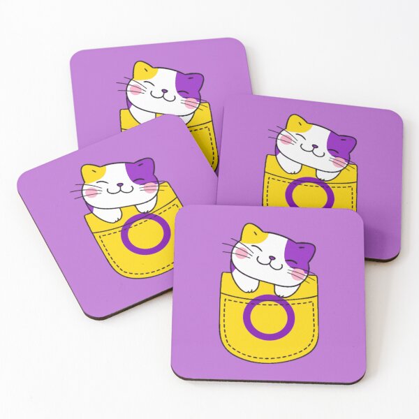 Item preview, Gato del orgullo intersexual en bolsillo falso designed and sold by everything4eva.
