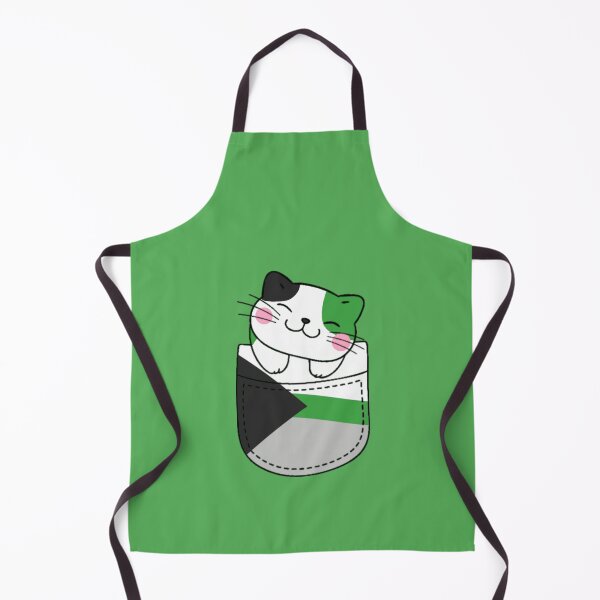 Item preview, Demiromantic Pride Cat in Faux Pocket designed and sold by everything4eva.