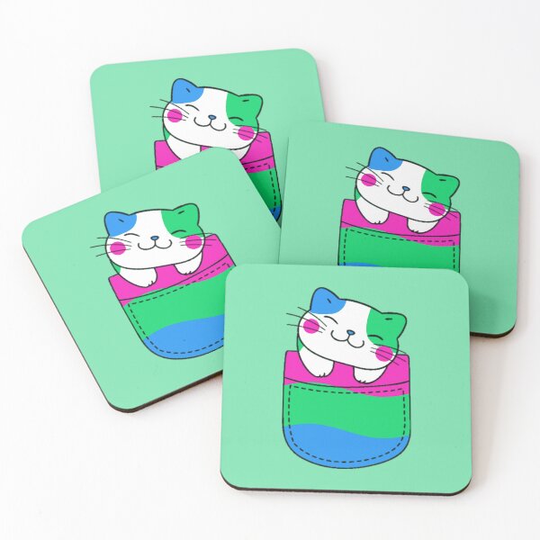 Item preview, Gato del orgullo polisexual en bolsillo falso designed and sold by everything4eva.