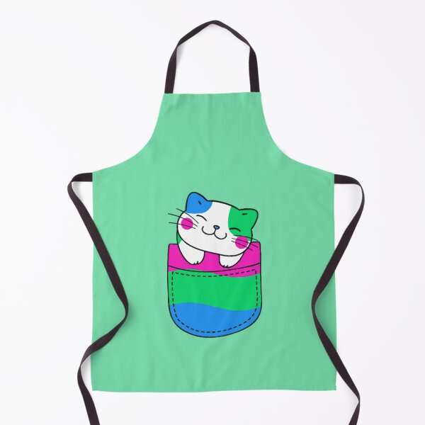 Item preview, Polysexual Pride Cat in Faux Pocket designed and sold by everything4eva.