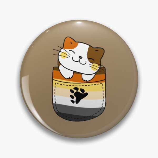Item preview, Bear Pride Cat in Faux Pocket designed and sold by everything4eva.