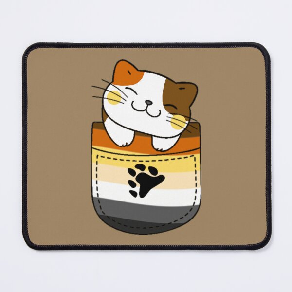 Item preview, Bear Pride Cat in Faux Pocket designed and sold by everything4eva.