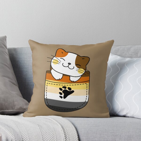 Item preview, Bear Pride Cat in Faux Pocket designed and sold by everything4eva.