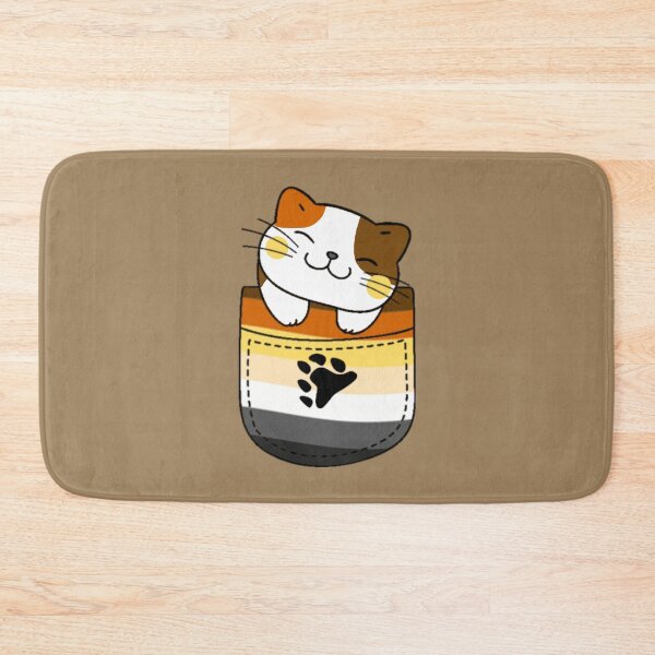 Item preview, Bear Pride Cat in Faux Pocket designed and sold by everything4eva.