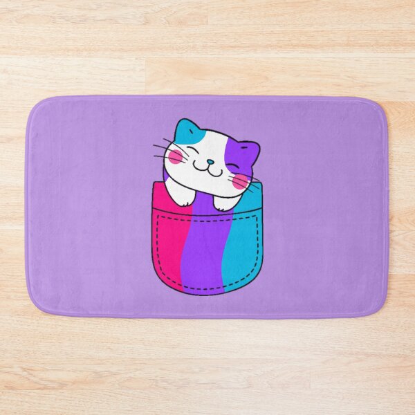 Item preview, Androgyne Pride Cat in Faux Pocket designed and sold by everything4eva.