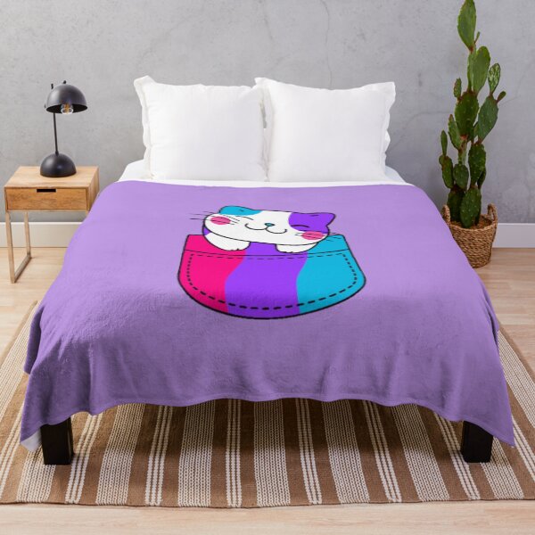 Item preview, Androgyne Pride Cat in Faux Pocket designed and sold by everything4eva.