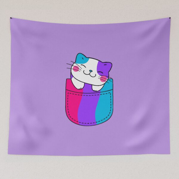 Item preview, Gato Androgyne Pride en bolsillo falso designed and sold by everything4eva.