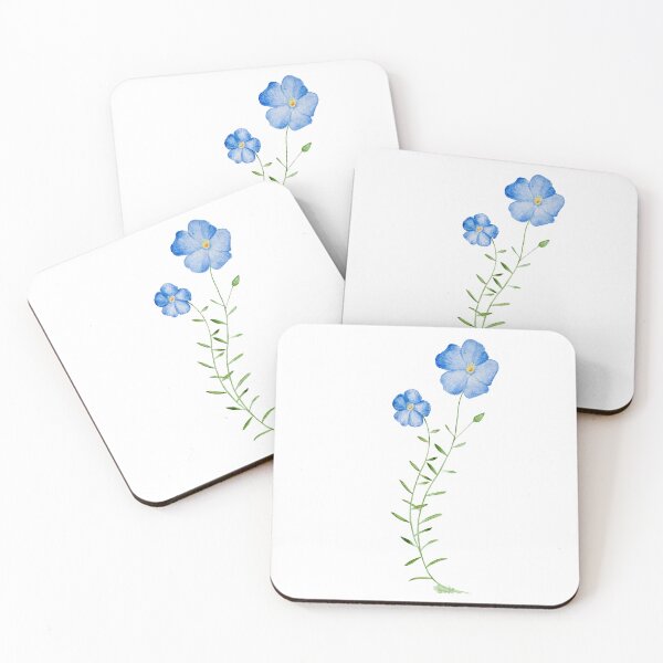 Item preview, Flax Blue Wildflower designed and sold by Farnwirbel – Art.