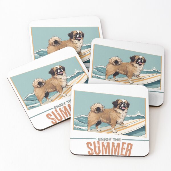 Item preview, Tibetan Spaniel summer Holidays dog Enjoy the Summer  designed and sold by GoodyPaws.