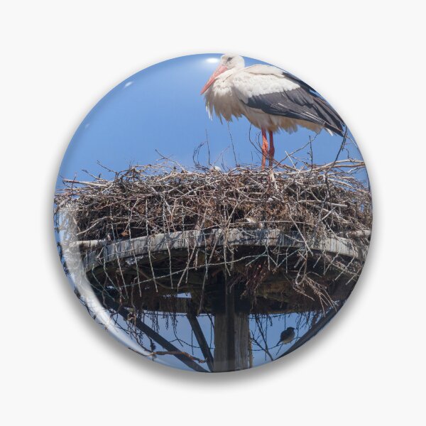 Item preview, White stork (Ciconia ciconia) with stork nest designed and sold by Torsten  Krüger.